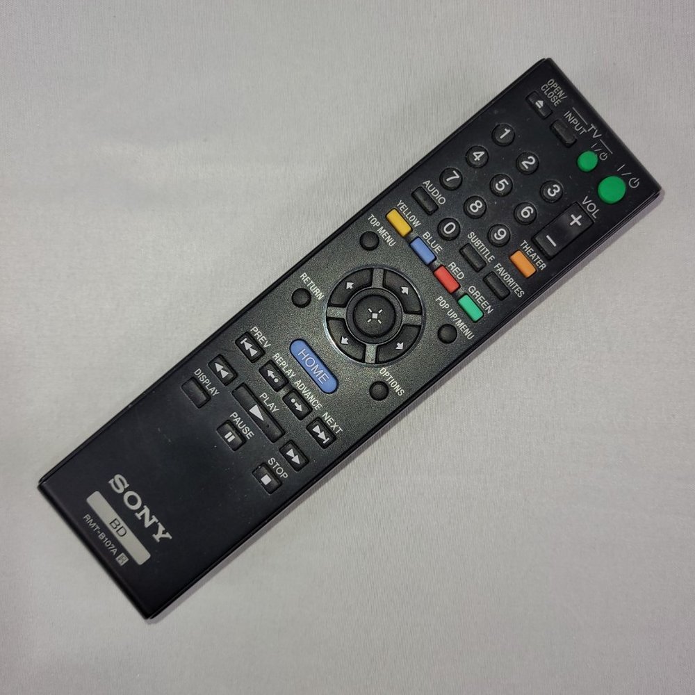 Sony RMT-B107A Remote Control for Blu-Ray Player